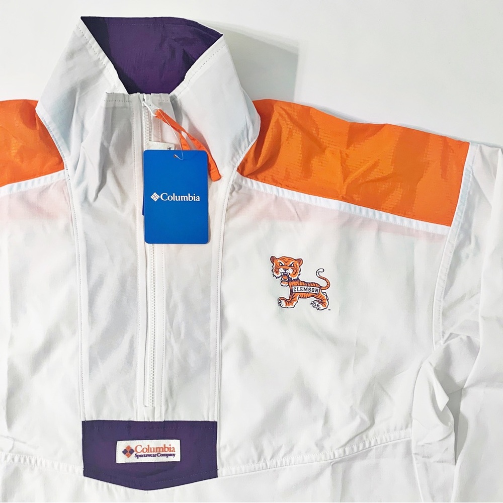 Columbia CLG Santa Ana Anorak Collegiate Clemson Tigers - Size S. Orig $110